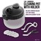 Airbrush Cleaning Kit 13-Piece, Airbrushing Cleaner Set with 1 Glass Pot Jar, 5 Cleaning Needles, 5 Brushes, 1 Wash Needle & How-To Airbrush, Cleaner Set Kit